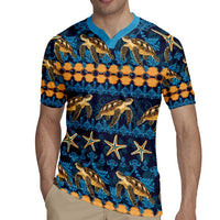 Hawaii Turtles Starfish Unique Pattern Rugby Jersey - Polynesian Pride