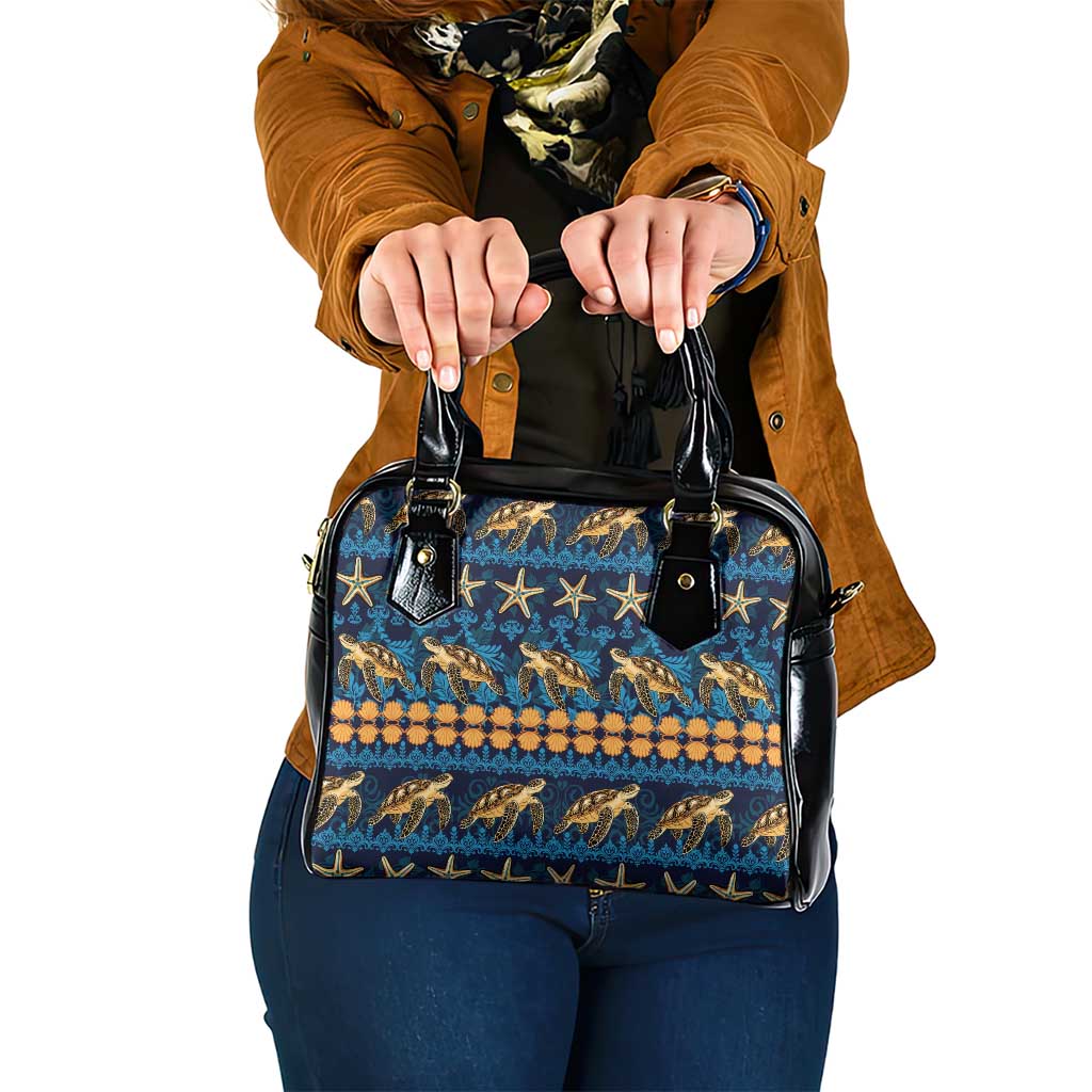Hawaii Turtles Starfish Unique Pattern Shoulder Handbag - Polynesian Pride