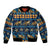 Hawaii Turtles Starfish Unique Pattern Sleeve Zip Bomber Jacket - Polynesian Pride