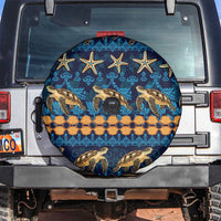 Hawaii Turtles Starfish Unique Pattern Spare Tire Cover - Polynesian Pride