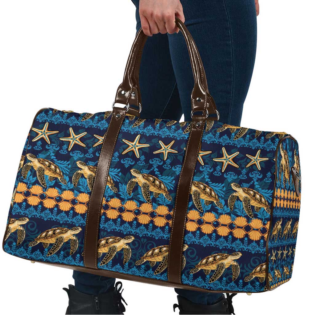 Hawaii Turtles Starfish Unique Pattern Travel Bag - Polynesian Pride