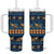 Hawaii Turtles Starfish Unique Pattern Tumbler With Handle - Polynesian Pride