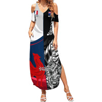 custom-new-zealand-and-france-rugby-family-matching-summer-maxi-dress-and-hawaiian-shirt-xv-de-france-kiwi-silver-fern-2023-world-cup