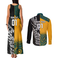 custom-new-zealand-and-ausrtralia-rugby-couples-matching-tank-maxi-dress-and-long-sleeve-button-shirts-wallabies-kiwi-silver-fern-2023-world-cup