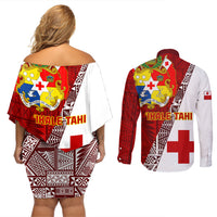 tonga-rugby-couples-matching-off-shoulder-short-dress-and-long-sleeve-button-shirts-tongan-go-2023-world-cup