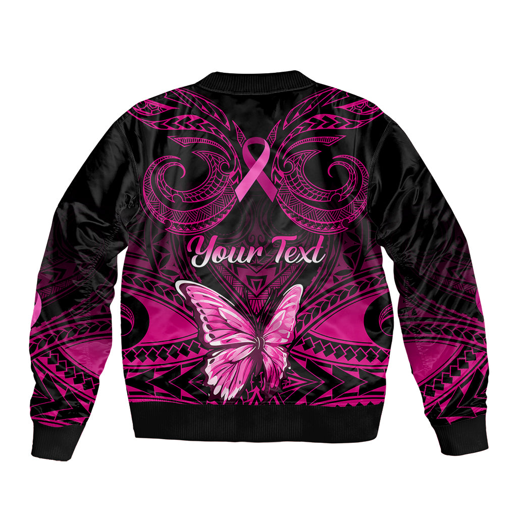 personalised-pink-out-bomber-jacket-breast-cancer-awareness-polynesian-pattern-black-version