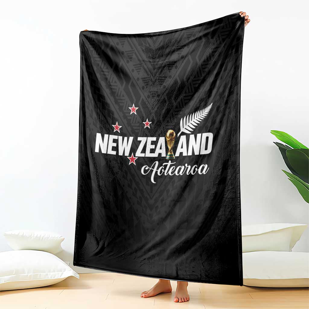 Football New Zealand Blanket Aotearoa United Black Version LT01 - Polynesian Pride