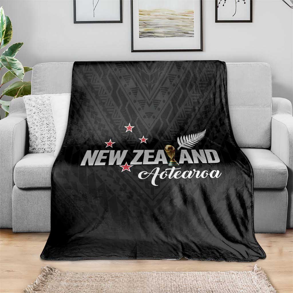 Football New Zealand Blanket Aotearoa United Black Version LT01 - Polynesian Pride