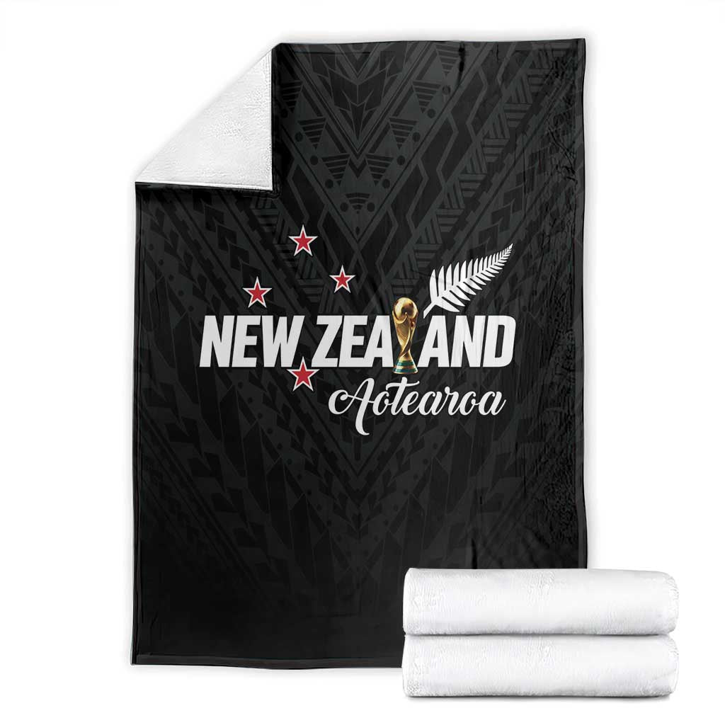 Football New Zealand Blanket Aotearoa United Black Version LT01 - Polynesian Pride