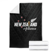Football New Zealand Blanket Aotearoa United Black Version LT01 - Polynesian Pride