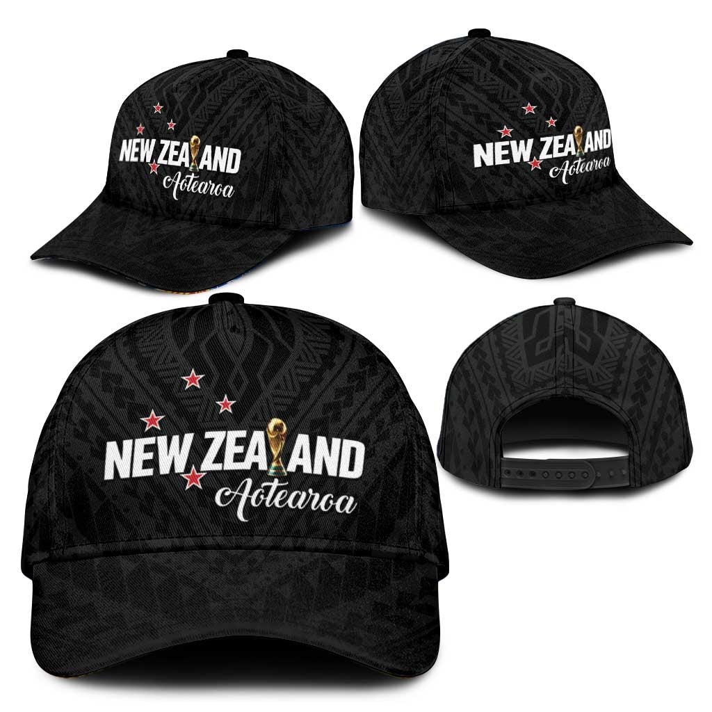 Football New Zealand Classic Cap Aotearoa United Black Version LT01 - Polynesian Pride