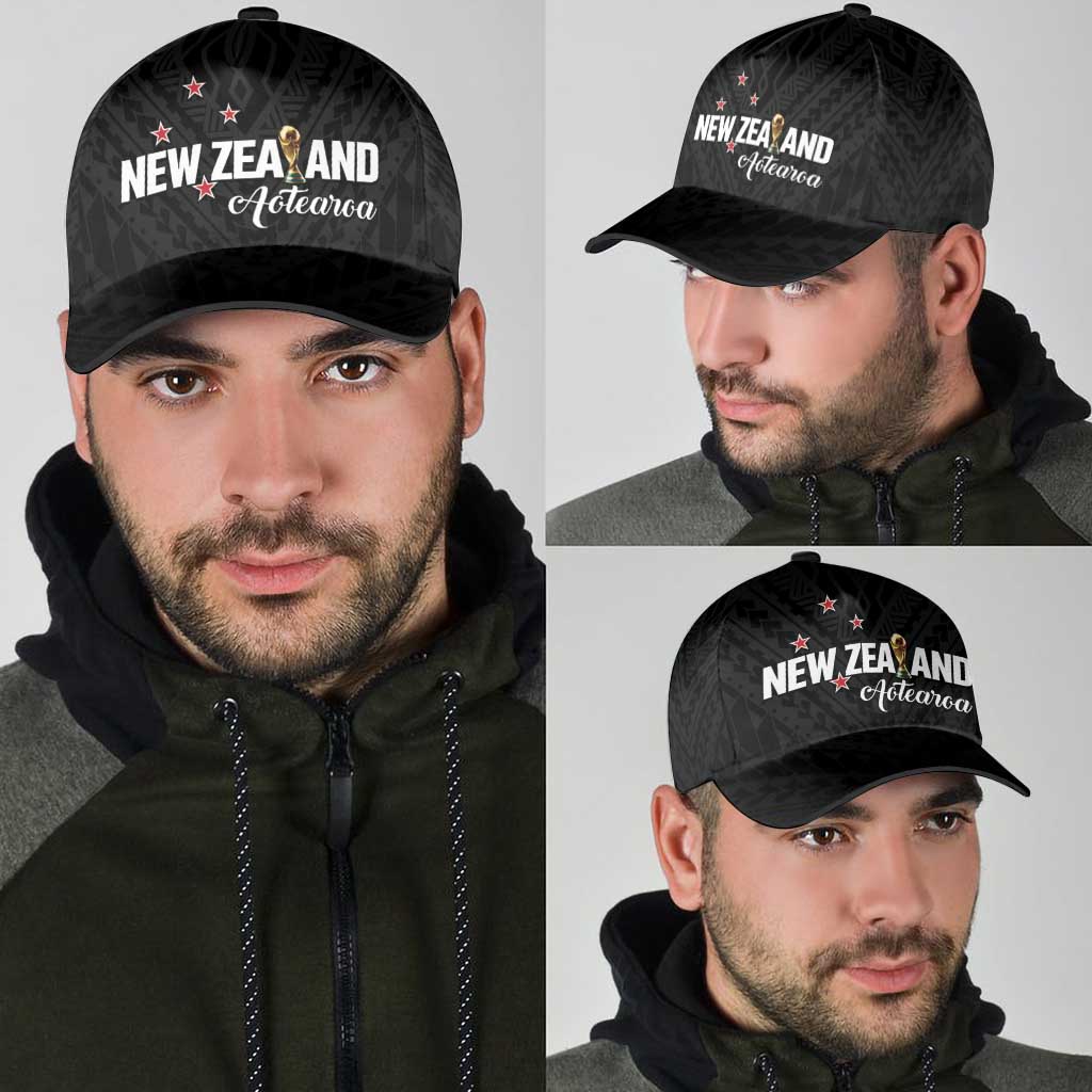 Football New Zealand Classic Cap Aotearoa United Black Version LT01 - Polynesian Pride