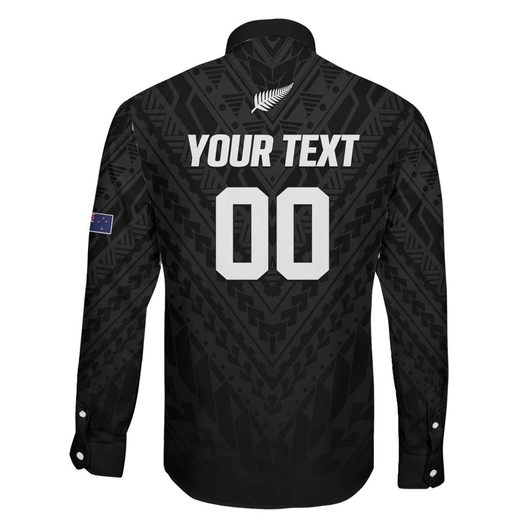 Custom Football New Zealand Family Matching Mermaid Dress and Hawaiian Shirt Aotearoa United Black Version - Polynesian Pride