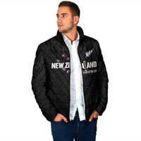 Custom Football New Zealand Padded Jacket Aotearoa United Black Version LT01 - Polynesian Pride