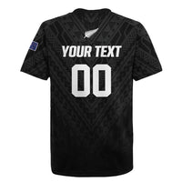 Custom Football New Zealand Rugby Jersey Aotearoa United Black Version LT01 - Polynesian Pride