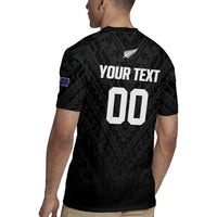 Custom Football New Zealand Rugby Jersey Aotearoa United Black Version LT01 - Polynesian Pride