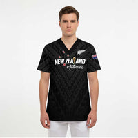 Custom Football New Zealand Scrub Top Aotearoa United Black Version LT01 - Polynesian Pride