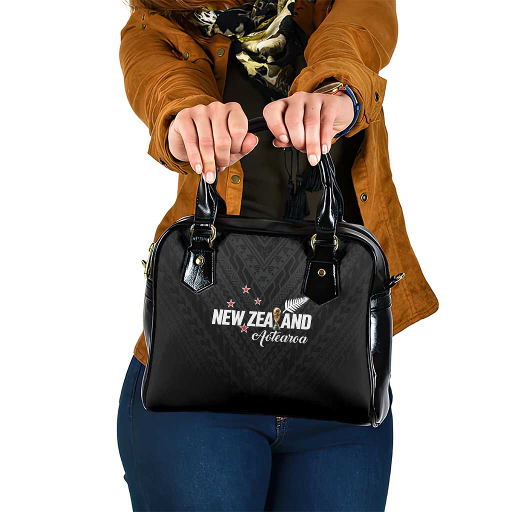 Football New Zealand Shoulder Handbag Aotearoa United Black Version - Polynesian Pride