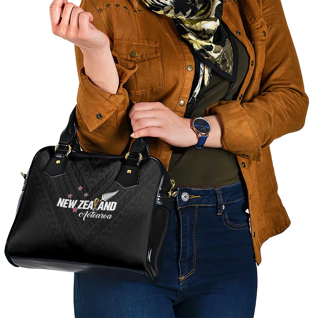 Football New Zealand Shoulder Handbag Aotearoa United Black Version - Polynesian Pride