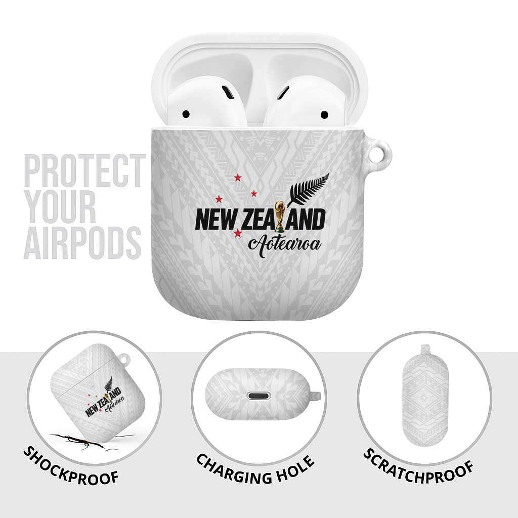 Football New Zealand AirPods Case Aotearoa United White Version LT01 - Polynesian Pride