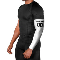 Custom Football New Zealand Arm Sleeves Aotearoa United White Version LT01 - Polynesian Pride