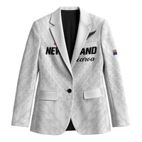 Custom Football New Zealand Blazer Aotearoa United White Version LT01 Unisex White - Polynesian Pride