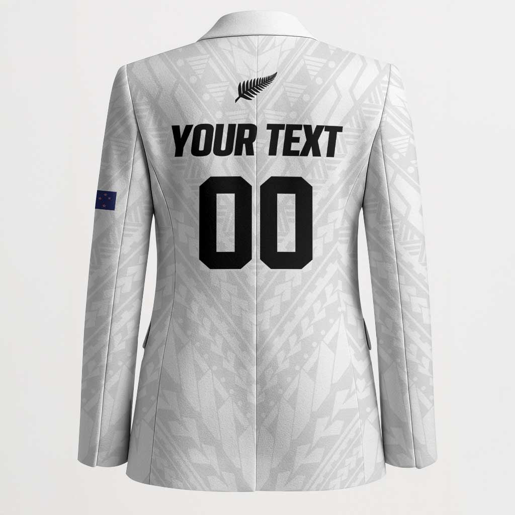Custom Football New Zealand Blazer Aotearoa United White Version LT01 - Polynesian Pride