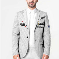 Custom Football New Zealand Blazer Aotearoa United White Version LT01 - Polynesian Pride