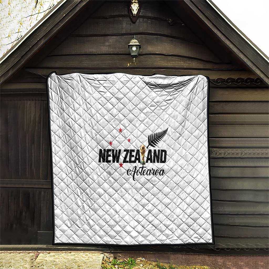 Football New Zealand Quilt Aotearoa United White Version LT01 - Polynesian Pride