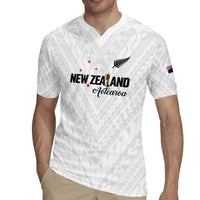 Custom Football New Zealand Rugby Jersey Aotearoa United White Version LT01 - Polynesian Pride