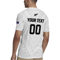 Custom Football New Zealand Rugby Jersey Aotearoa United White Version LT01 - Polynesian Pride