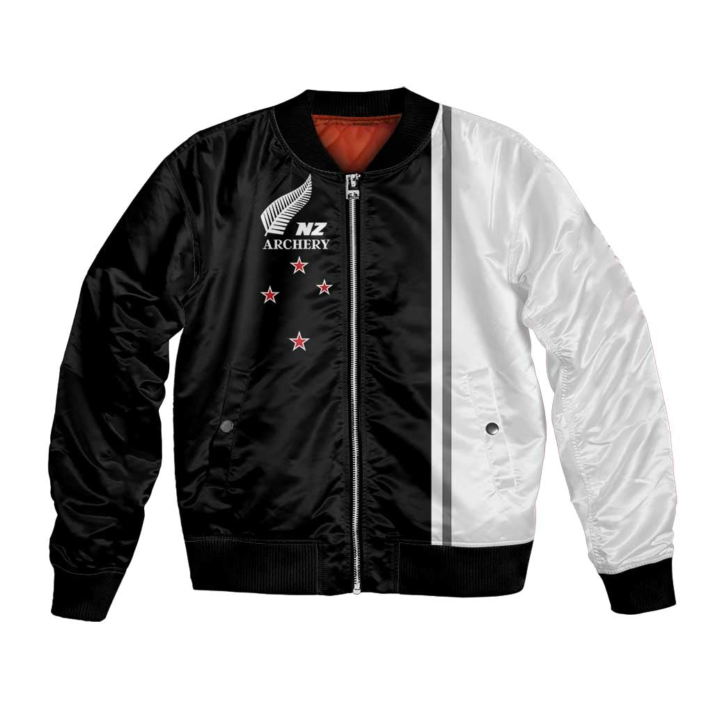 Personalised New Zealand 2025 Archery Basic Bomber Jacket Archery NZ