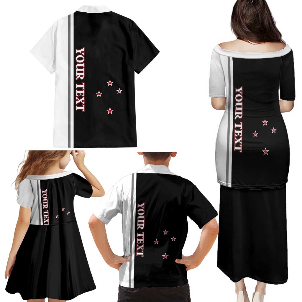 Personalised New Zealand 2025 Archery Basic Family Matching Puletasi and Hawaiian Shirt Archery NZ LT01 - Polynesian Pride