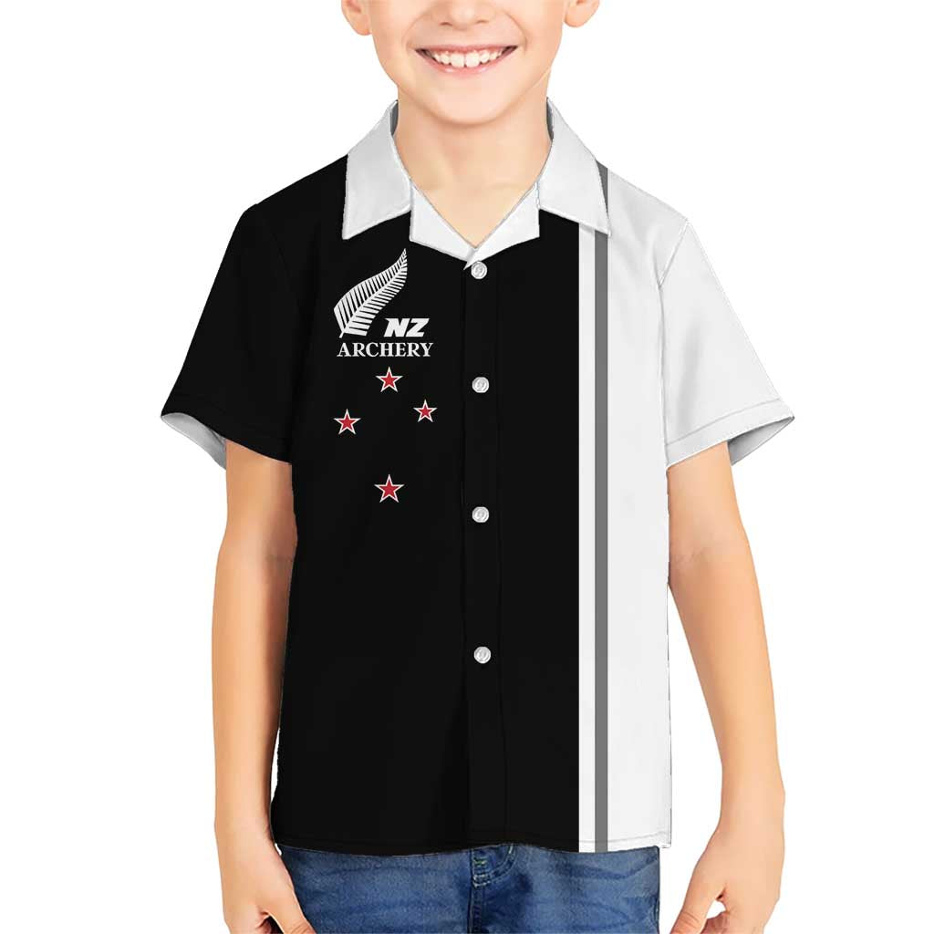 Personalised New Zealand 2025 Archery Basic Kid Hawaiian Shirt Archery NZ