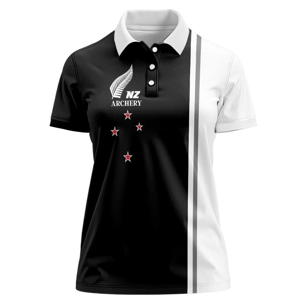 Personalised New Zealand 2025 Archery Basic Women Polo Shirt Archery NZ