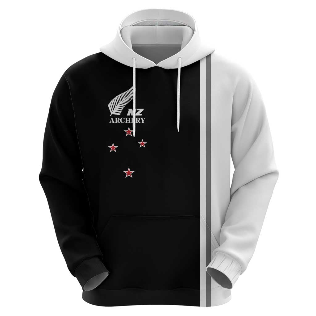 Personalised New Zealand 2025 Archery Basic Zip Hoodie Archery NZ