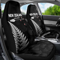 New Zealand 2025 Archery Car Seat Cover Aotearoa Silver Arrows Black