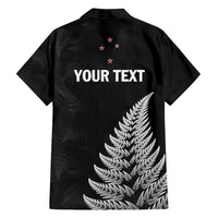 Personalised New Zealand 2025 Archery Family Matching Summer Maxi Dress and Hawaiian Shirt Aotearoa Silver Arrows Black