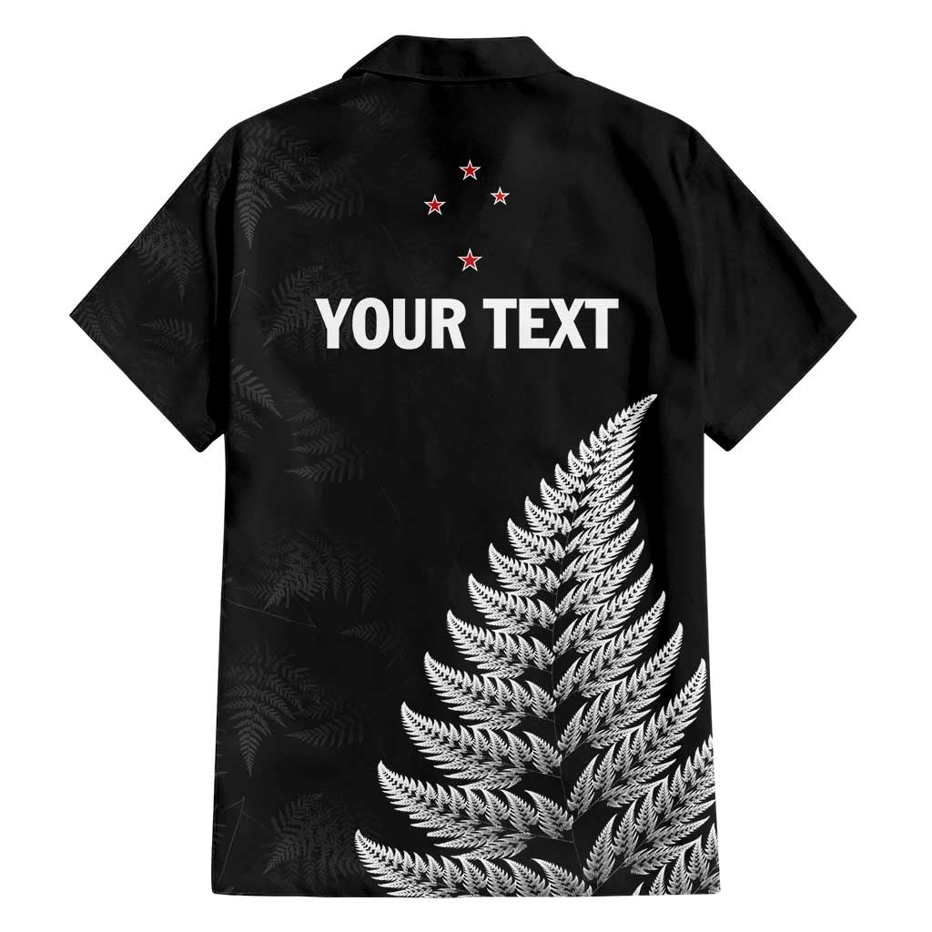 Personalised New Zealand 2025 Archery Hawaiian Shirt Aotearoa Silver Arrows Black