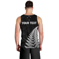 Personalised New Zealand 2025 Archery Men Tank Top Aotearoa Silver Arrows Black