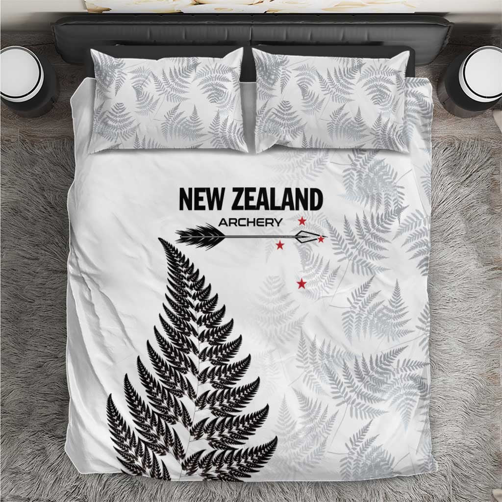 New Zealand 2025 Archery Bedding Set Aotearoa Silver Arrows White
