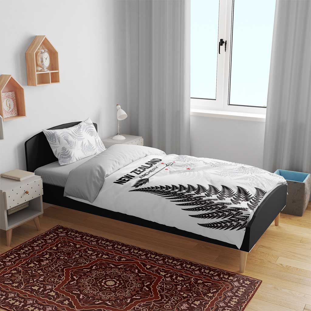 New Zealand 2025 Archery Bedding Set Aotearoa Silver Arrows White