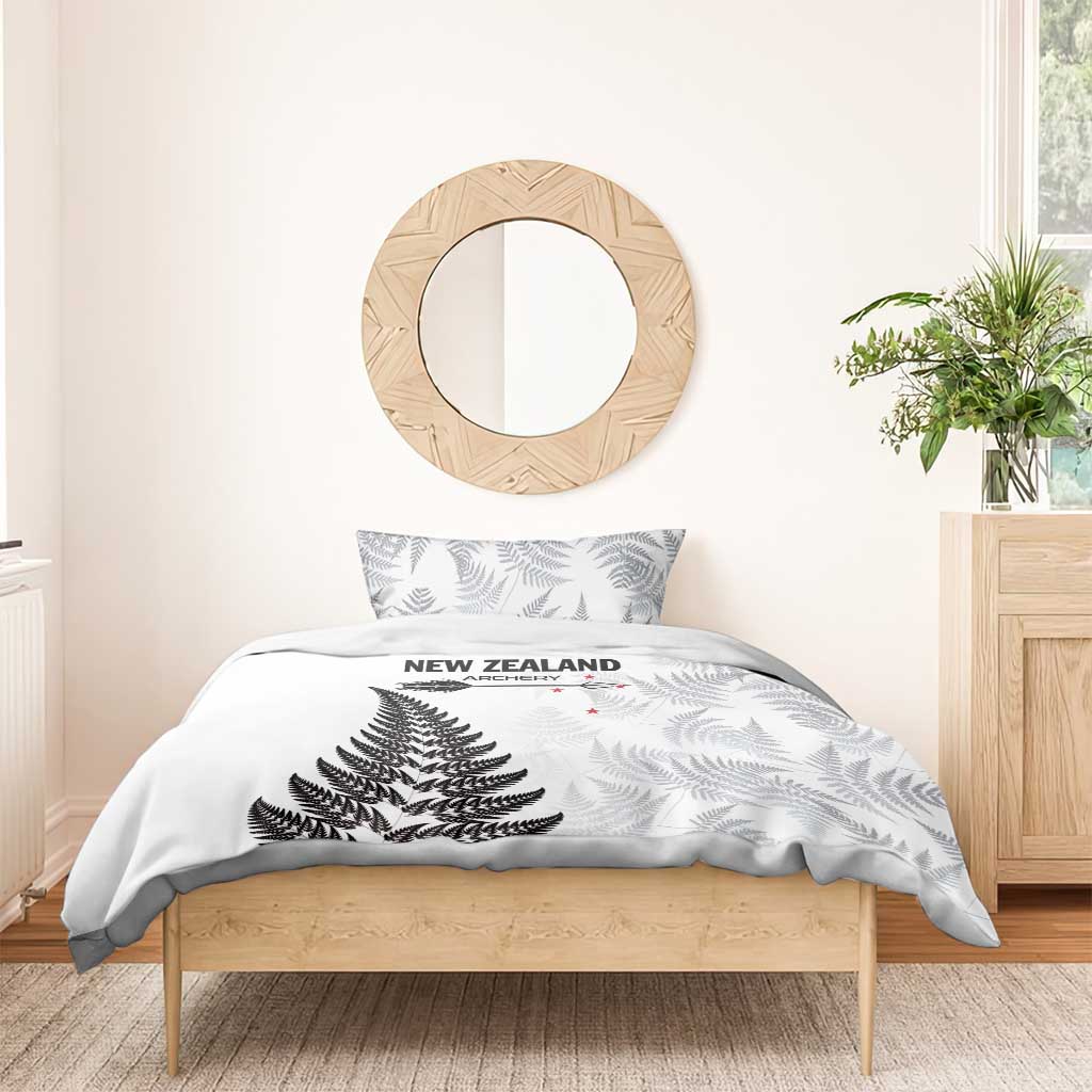 New Zealand 2025 Archery Bedding Set Aotearoa Silver Arrows White