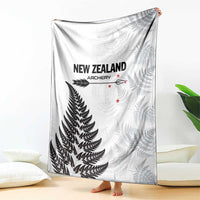 New Zealand 2025 Archery Blanket Aotearoa Silver Arrows White