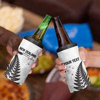 Personalised New Zealand 2025 Archery 4 in 1 Can Cooler Tumbler Aotearoa Silver Arrows White