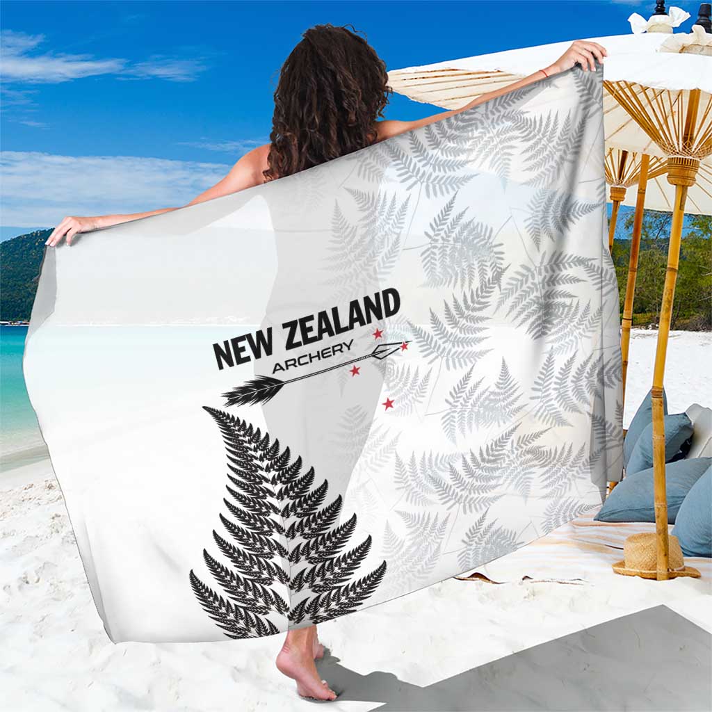 New Zealand 2025 Archery Sarong Aotearoa Silver Arrows White