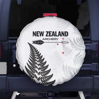 New Zealand 2025 Archery Spare Tire Cover Aotearoa Silver Arrows White