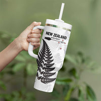 Personalised New Zealand 2025 Archery Tumbler With Handle Aotearoa Silver Arrows White