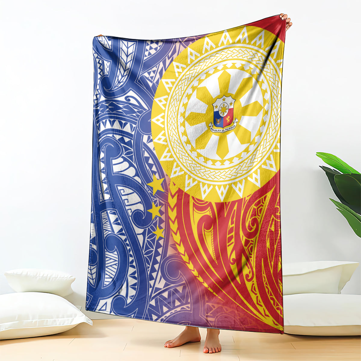 Philippines Blanket Pilipinas Polynesian Pattern