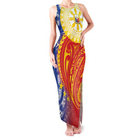 Philippines Family Matching Tank Maxi Dress and Hawaiian Shirt Pilipinas Polynesian Pattern